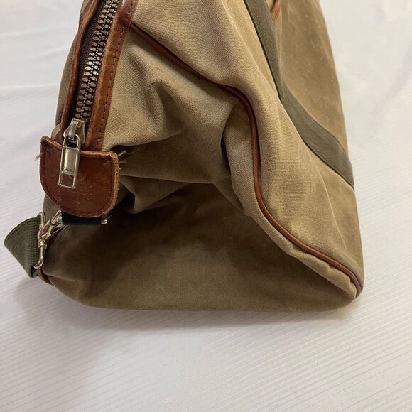 L.L. Bean Vintage Distressed Monogramed Duffle Bag - Picture 9 of 14
